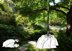 Sandbags in front of a crack,1